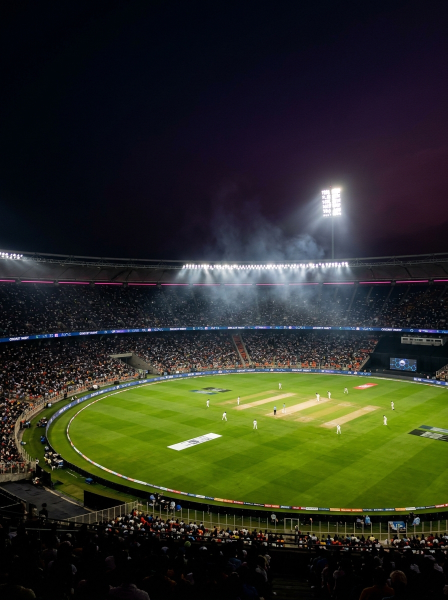Cinematic world-class cricket stadium