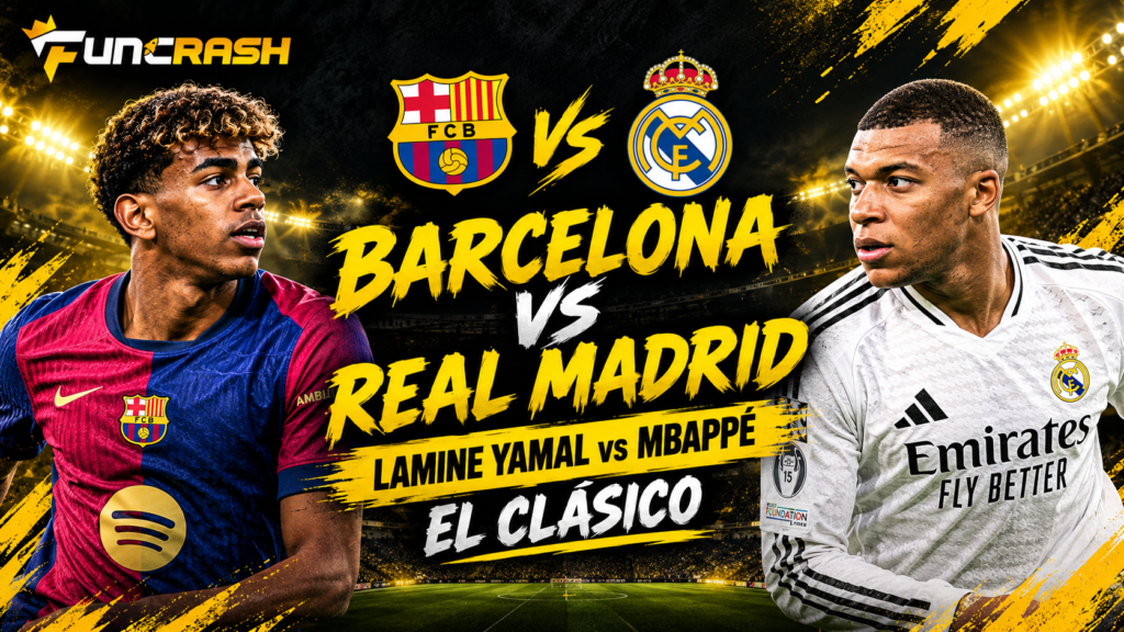 Lamine Yamal and Kylian Mbappe in the Barcelona vs Real Madrid El Clasico preview